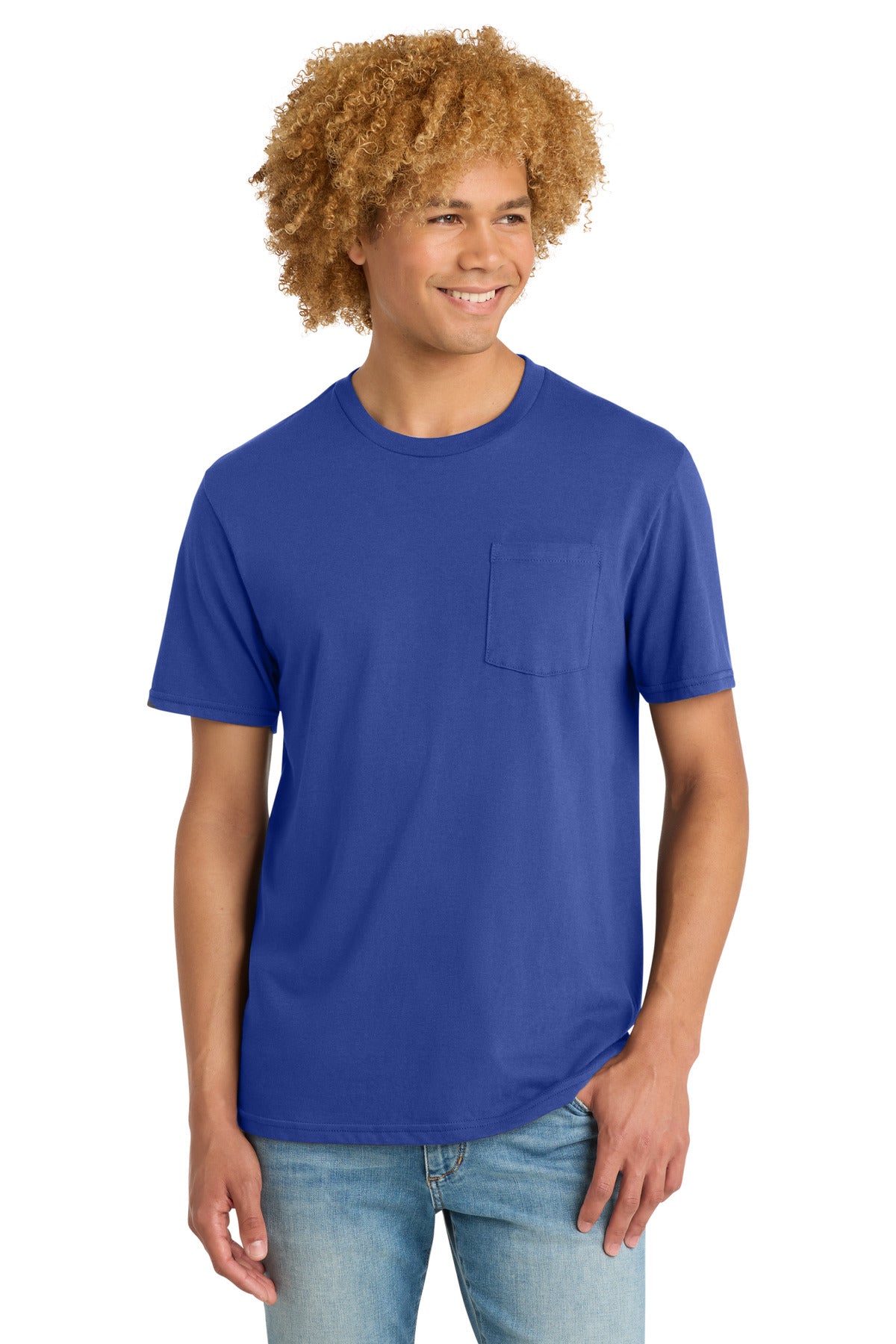 District Very Important Tee with Pocket. DT6000P