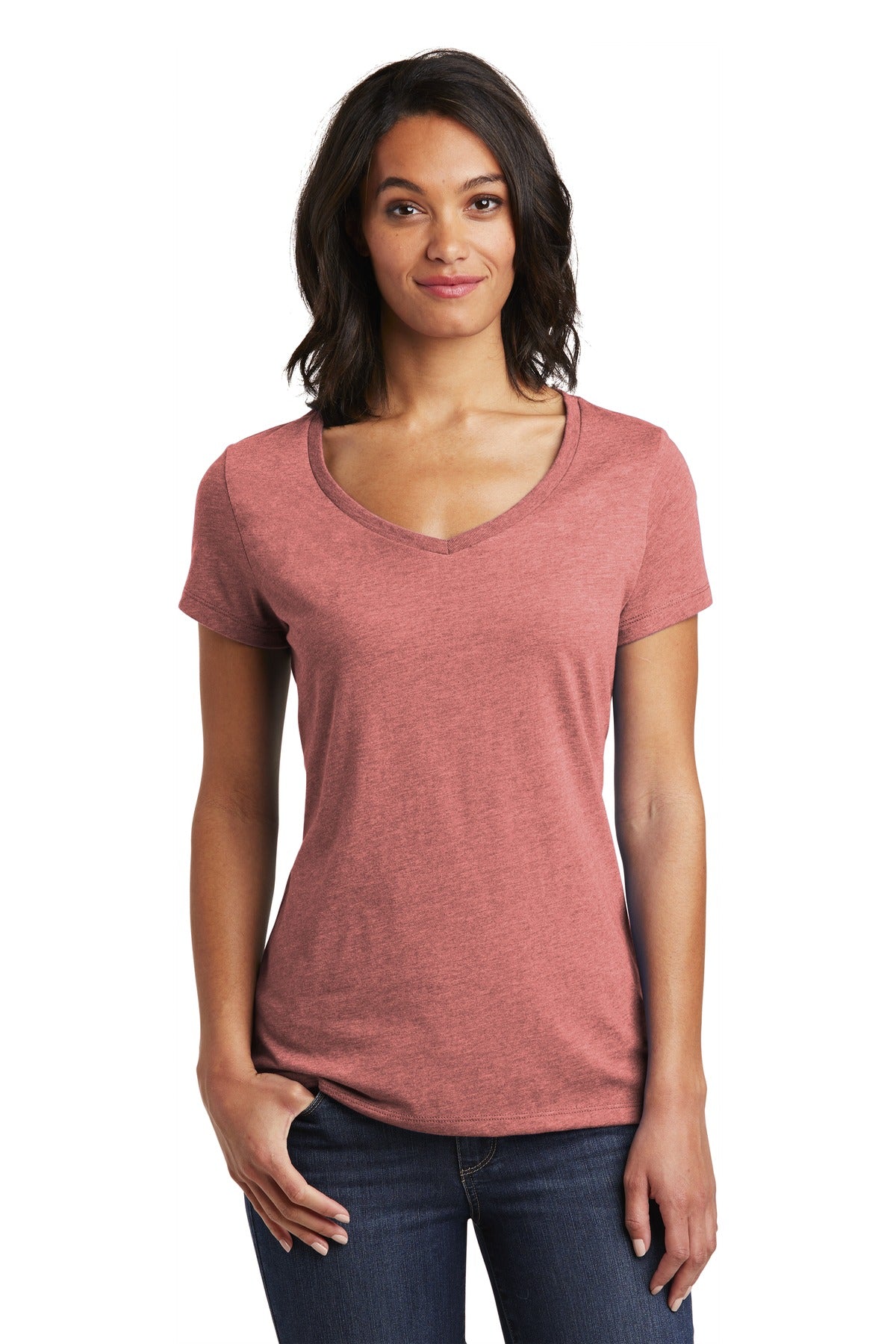 District  Women's Very Important Tee  V-Neck. DT6503