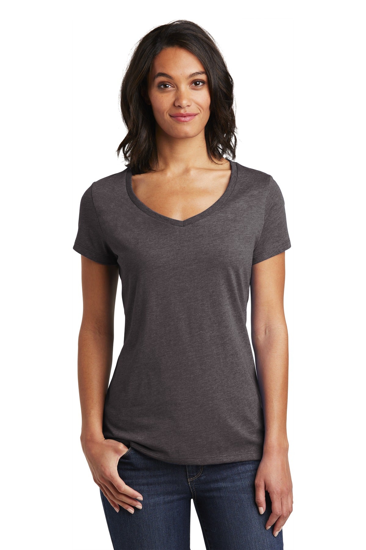 District  Women's Very Important Tee  V-Neck. DT6503