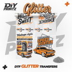 Wholesale custom DTF Glitter Transfer