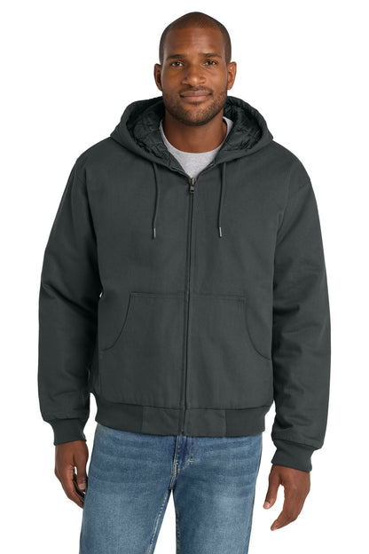 CornerStone - Duck Cloth Hooded Work Jacket.  J763H