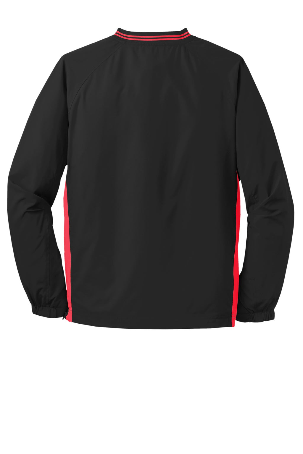 Sport-Tek Tipped V-Neck Raglan Wind Shirt. JST62
