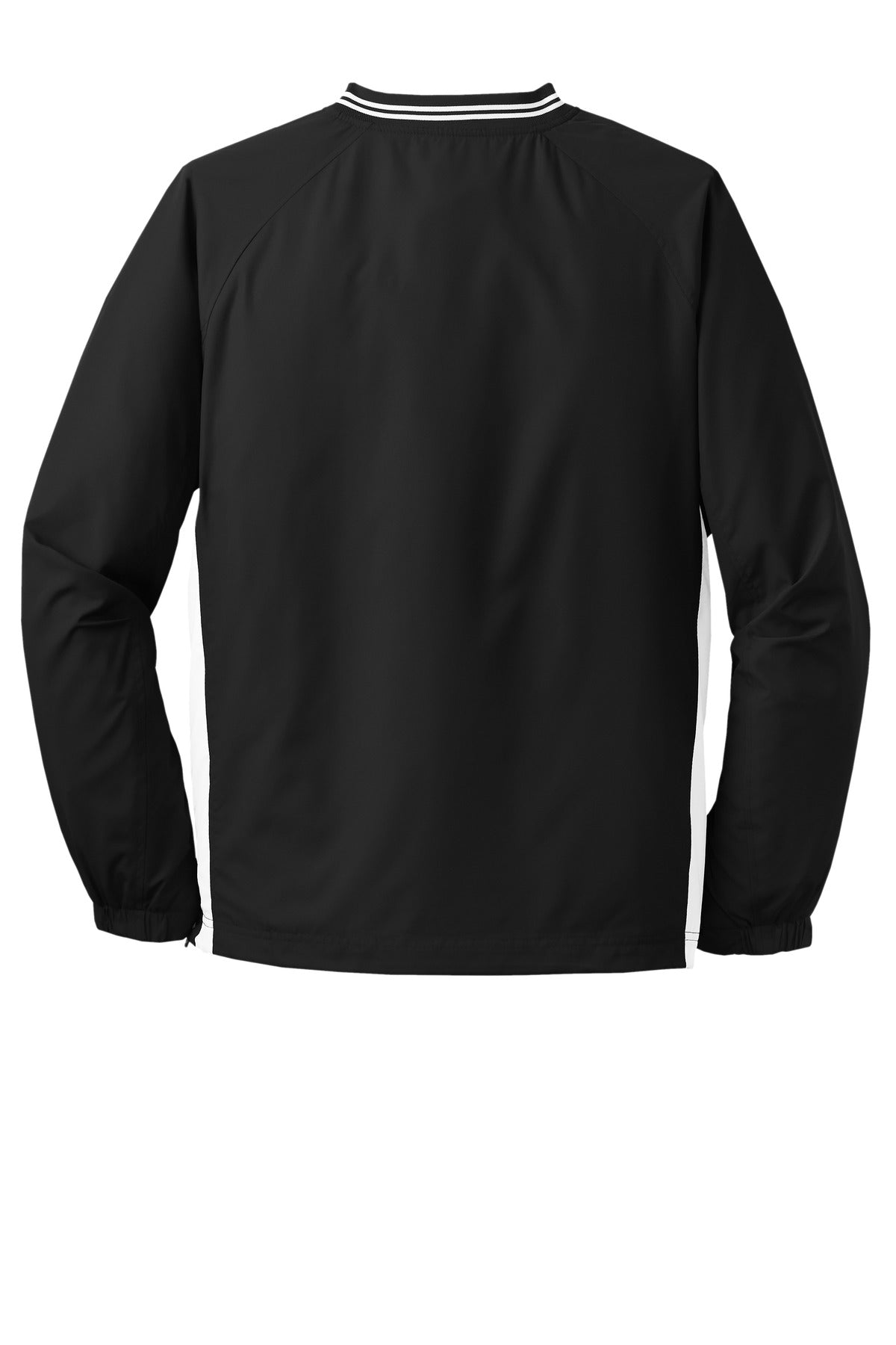 Sport-Tek Tipped V-Neck Raglan Wind Shirt. JST62