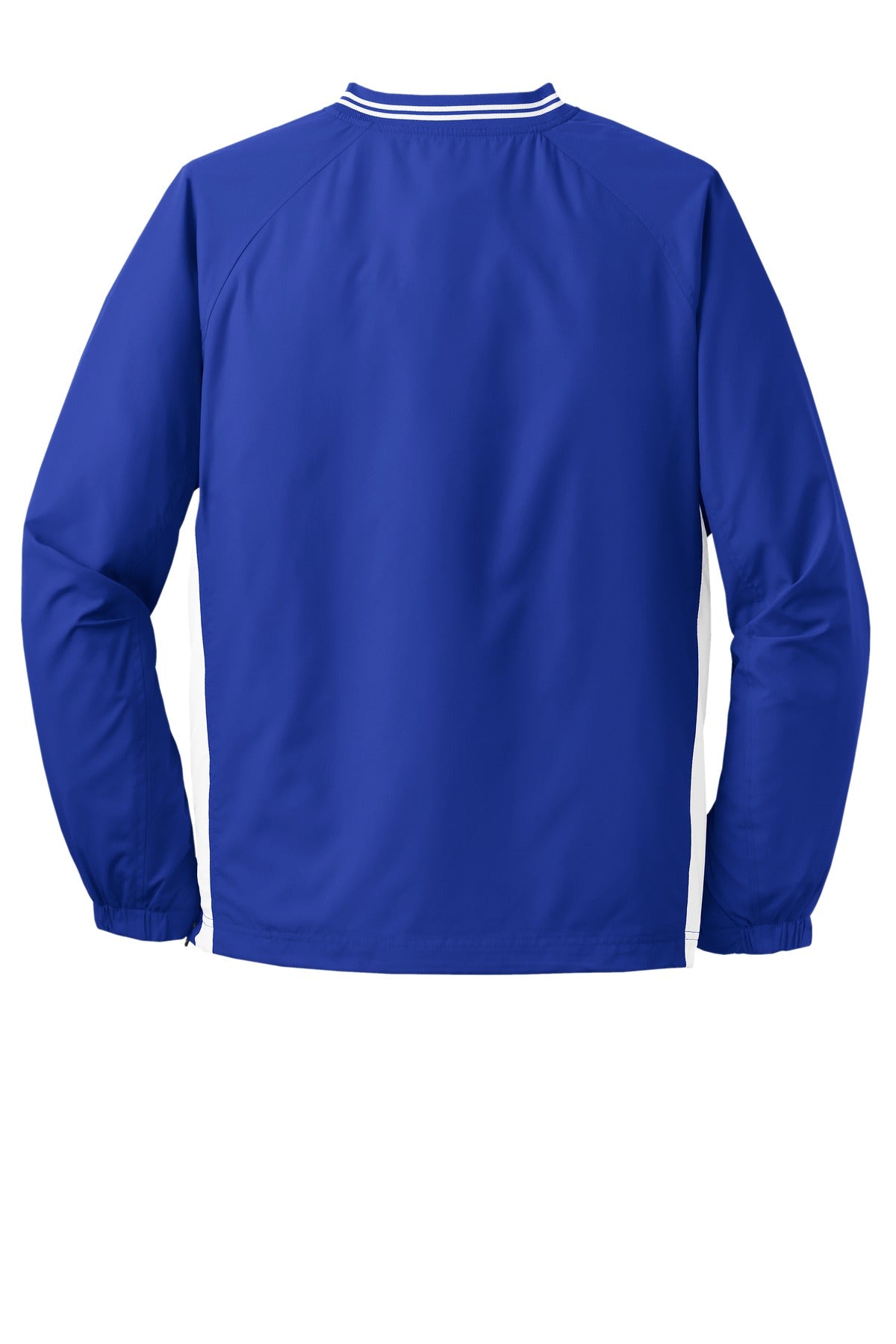 Sport-Tek Tipped V-Neck Raglan Wind Shirt. JST62