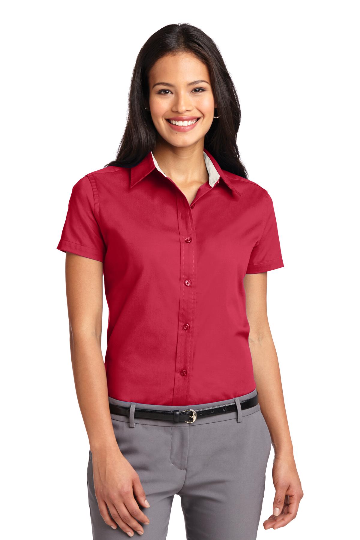 Port Authority Women's Short Sleeve Easy Care  Shirt.  L508