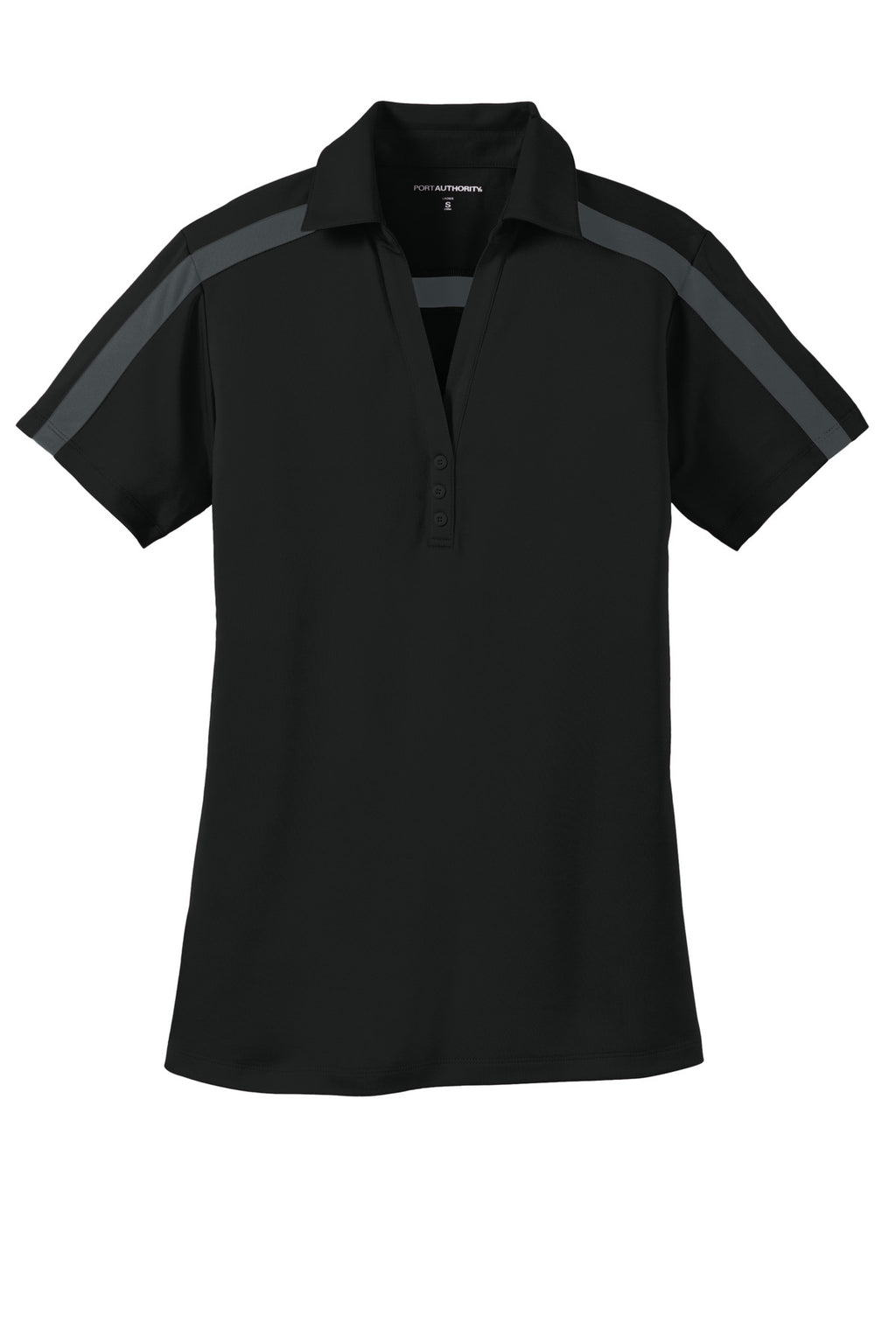 Port Authority Women's Silk Touch Performance Colorblock Stripe Polo. L547