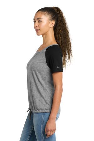 New Era  Women's Tri-Blend Performance Cinch Tee. LNEA133