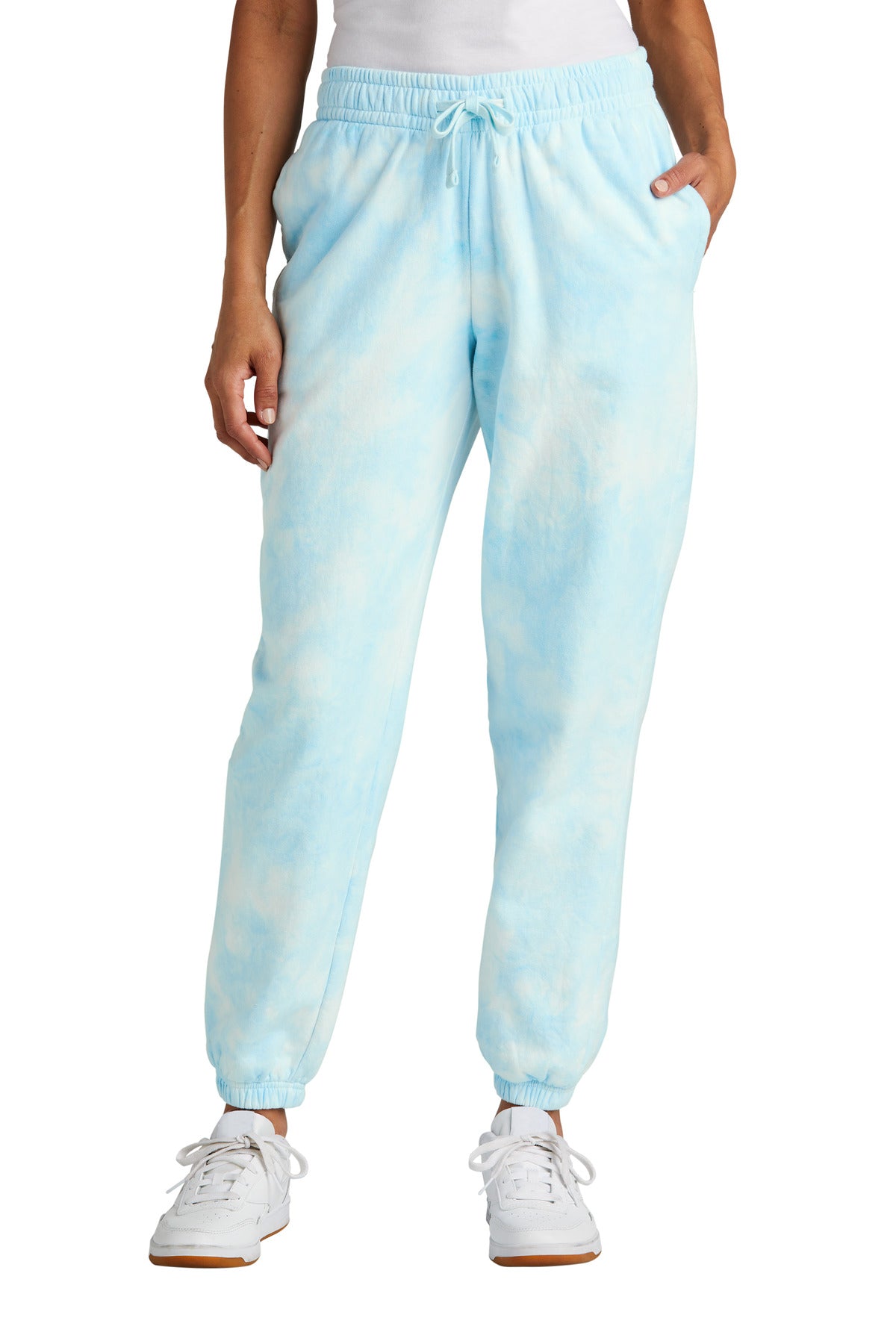 Port & Co Women's Beach Wash Cloud Tie-Dye Sweatpant LPC140P