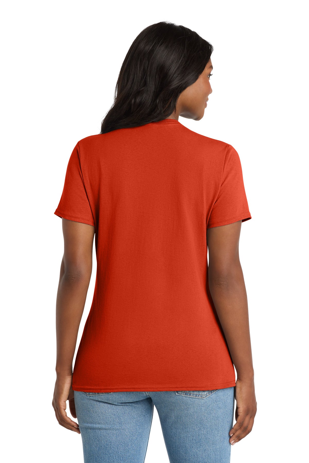 Port & Co Women's Core Cotton V-Neck Tee. LPC54V