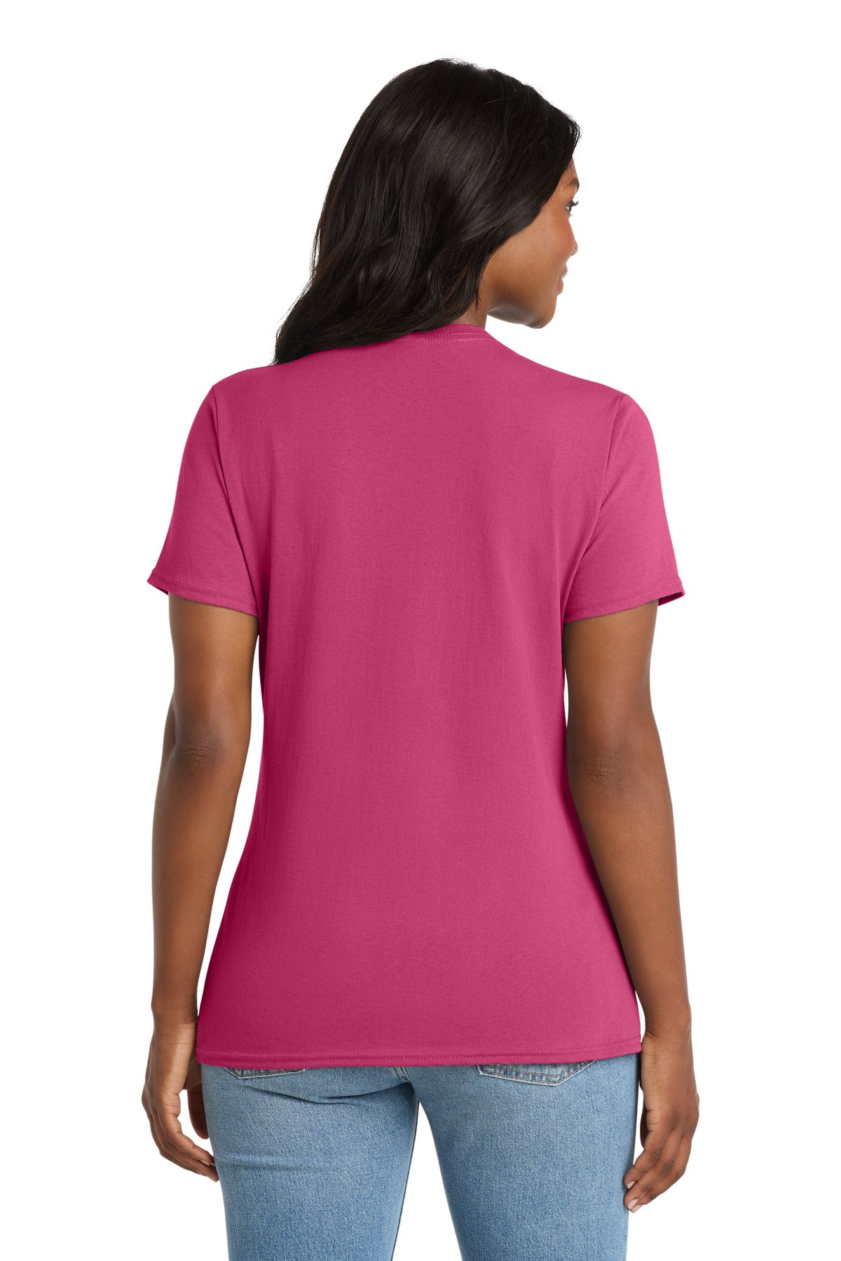 Port & Co Women's Core Cotton V-Neck Tee. LPC54V