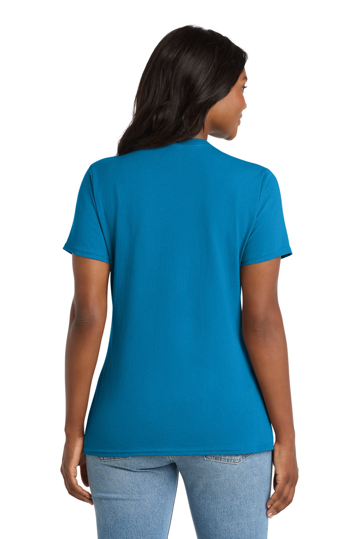 Port & Co Women's Core Cotton V-Neck Tee. LPC54V