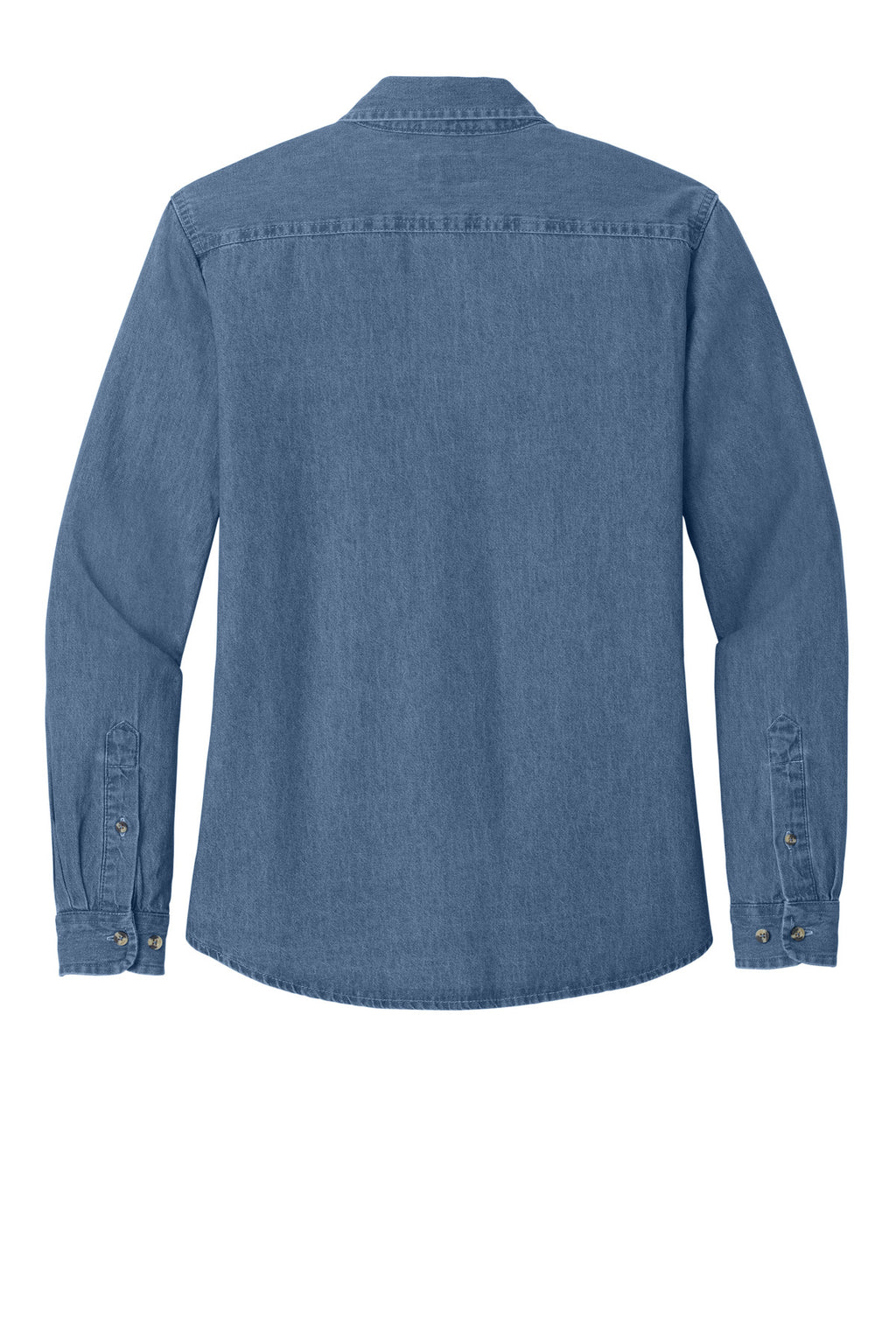 Port & Co Women's Long Sleeve Value Denim Shirt.  LSP10
