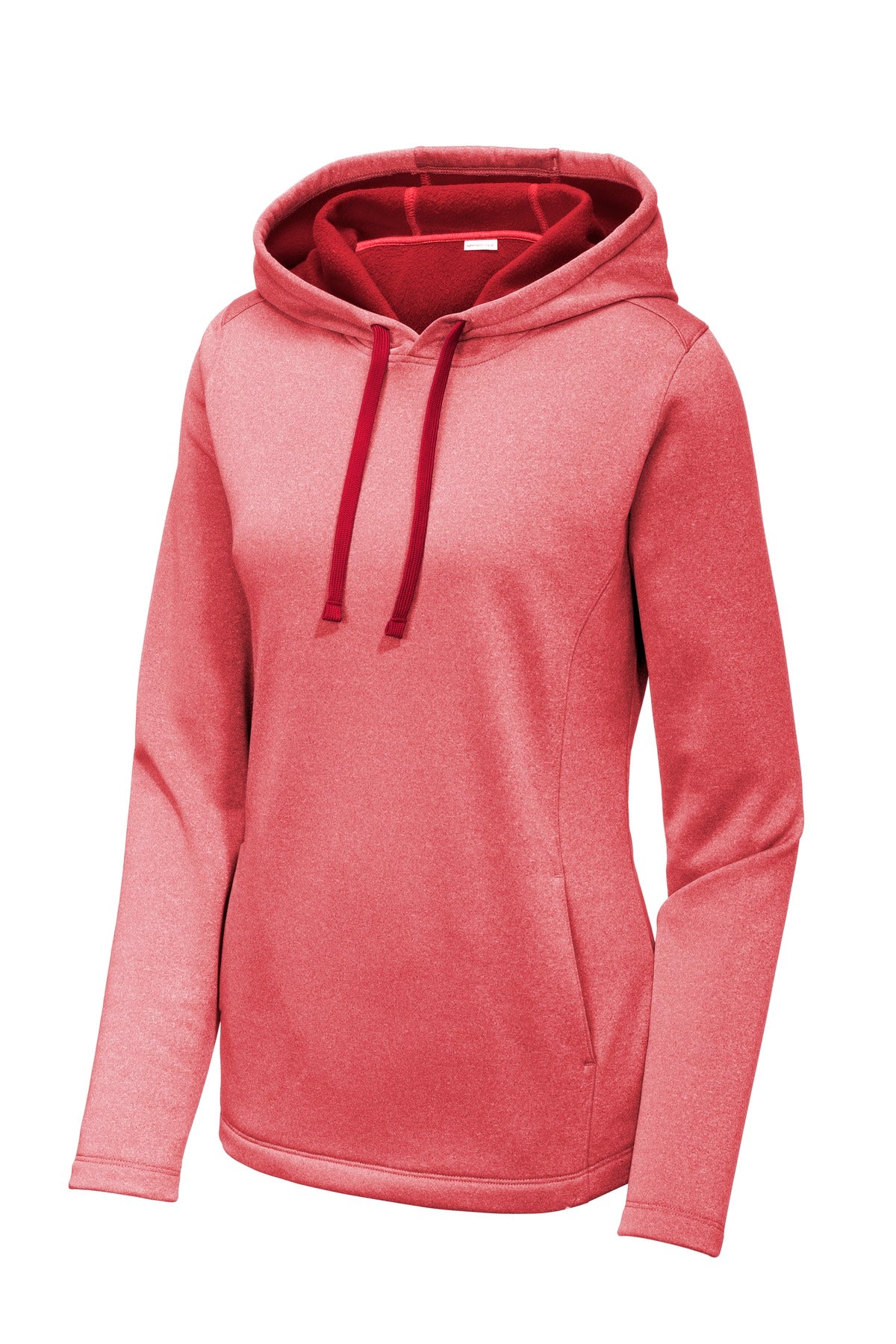 Sport-Tek  Women's PosiCharge  Sport-Wick  Heather Fleece Hooded Pullover. LST264