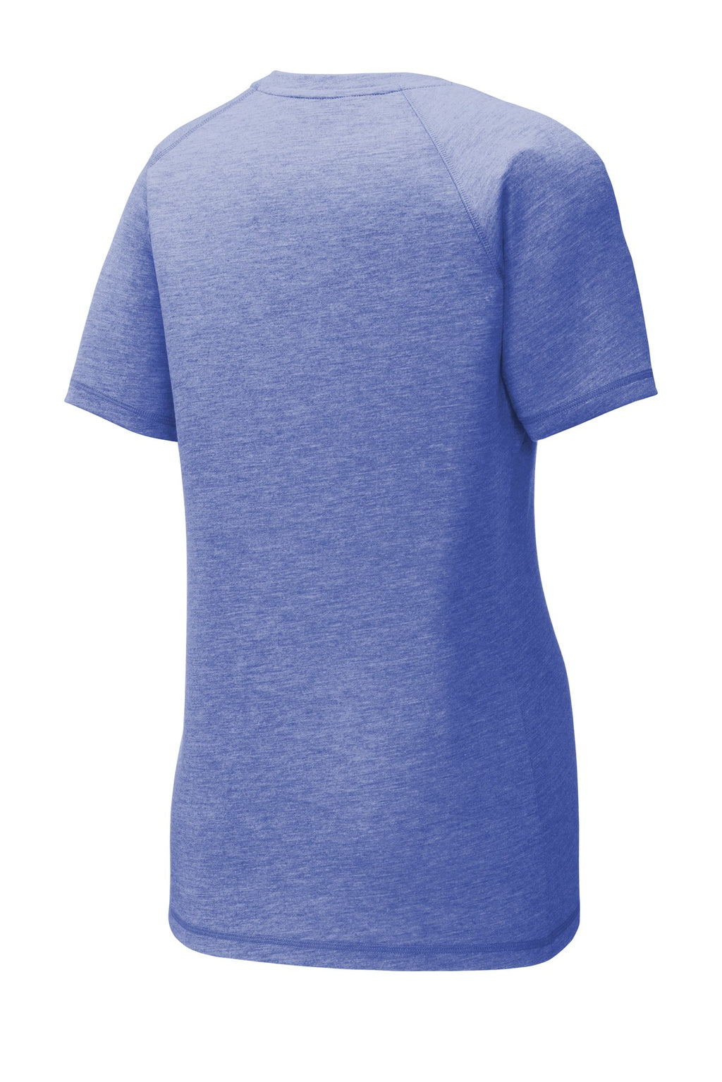 Sport-Tek  Women's PosiCharge  Tri-Blend Wicking Scoop Neck Raglan Tee. LST400
