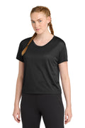 Sport-Tek  Women's PosiCharge  Draft Crop Tee. LST411