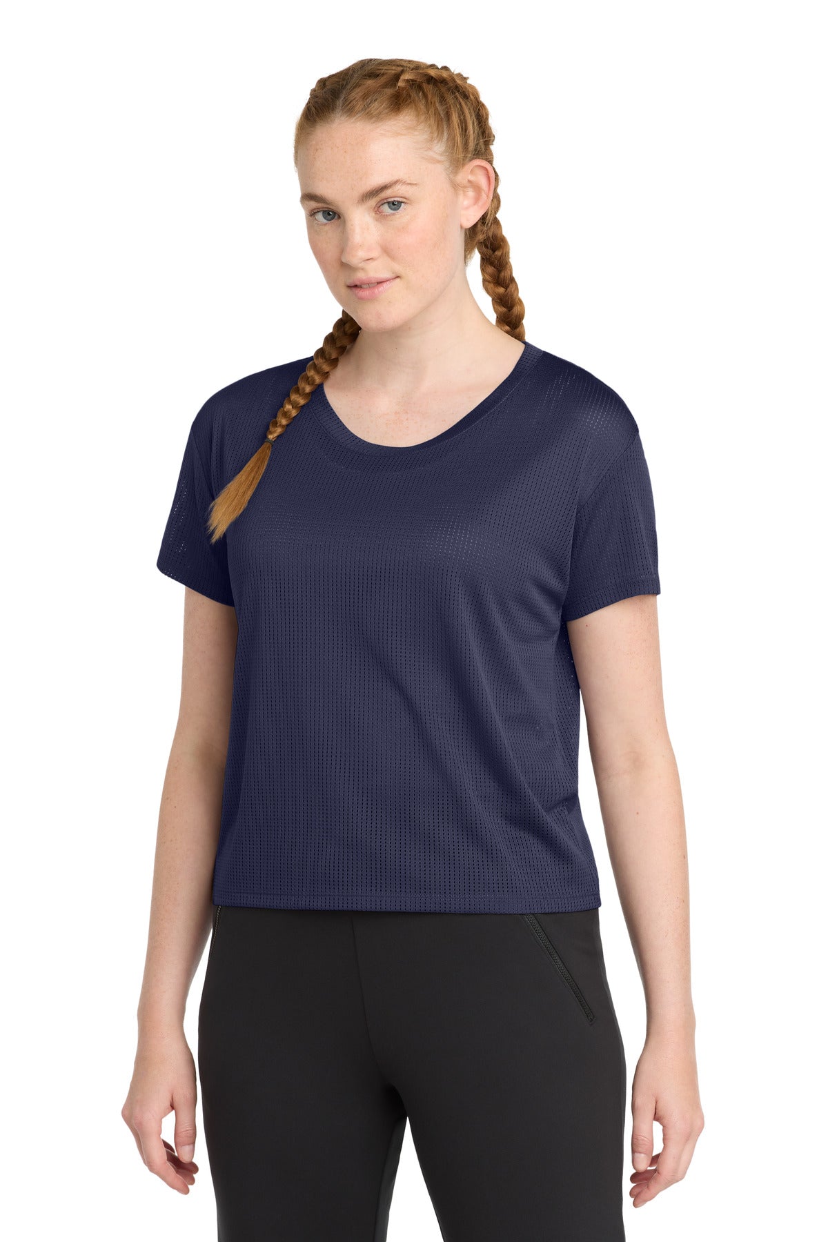 Sport-Tek  Women's PosiCharge  Draft Crop Tee. LST411