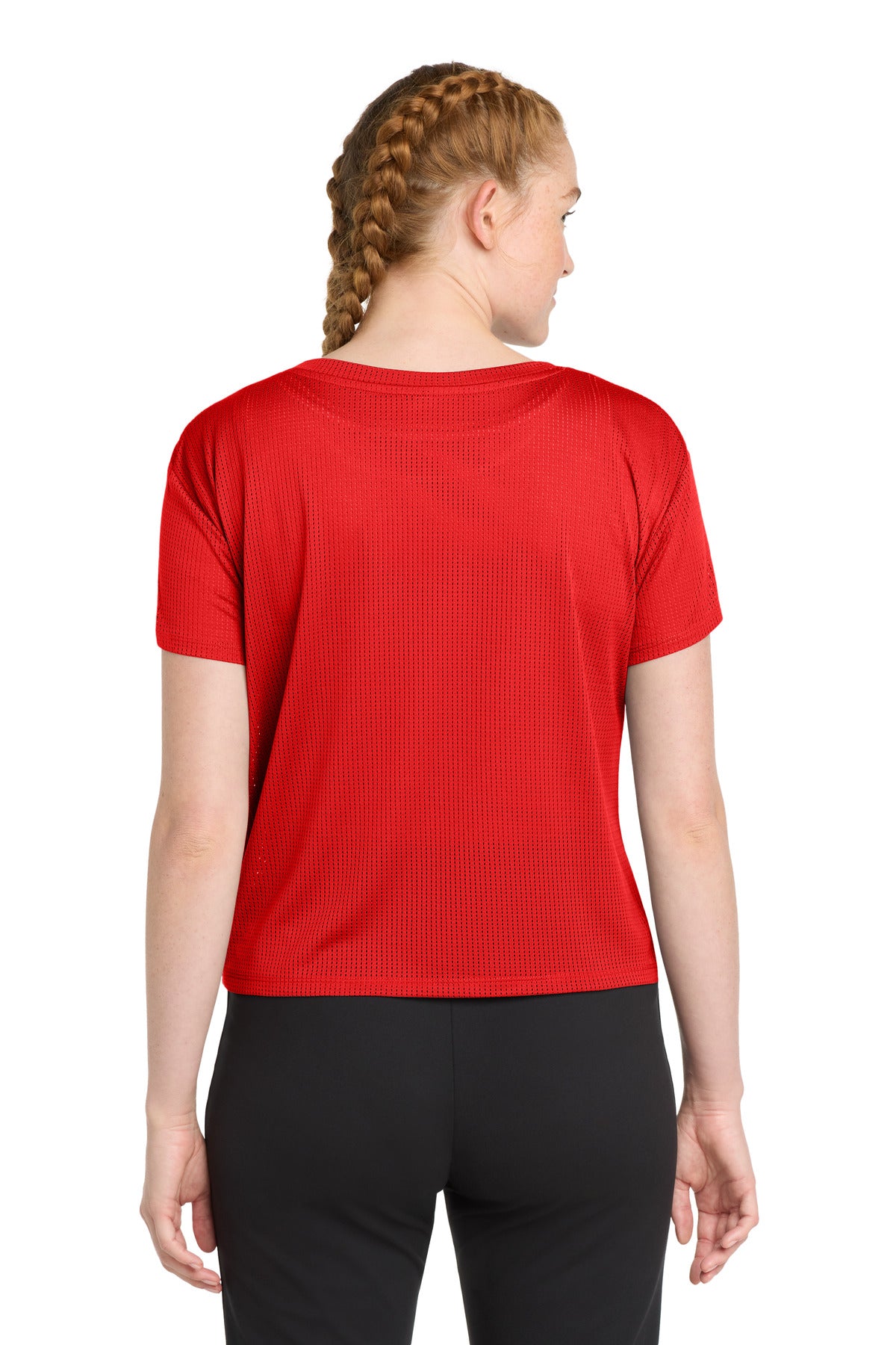Sport-Tek  Women's PosiCharge  Draft Crop Tee. LST411