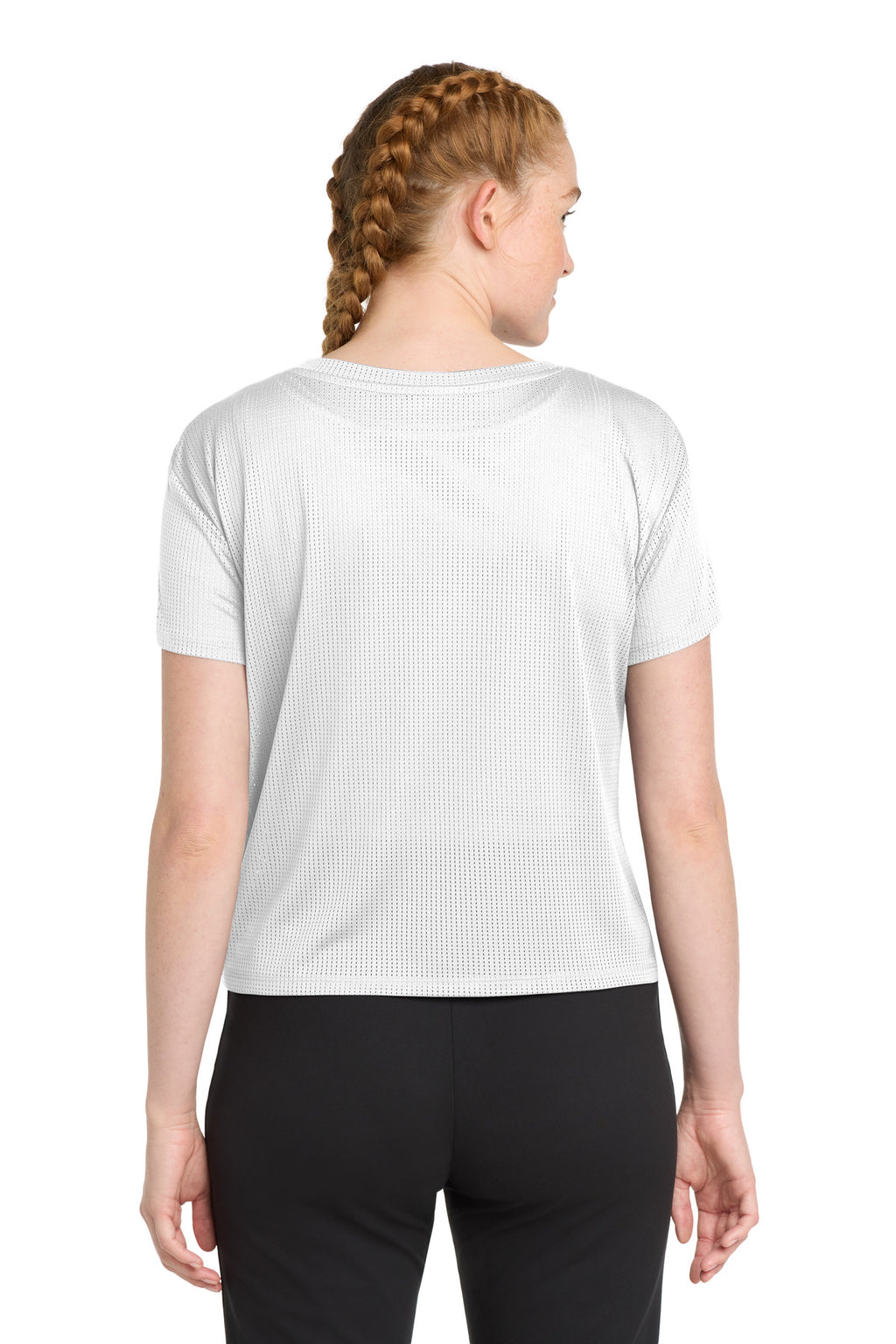Sport-Tek  Women's PosiCharge  Draft Crop Tee. LST411