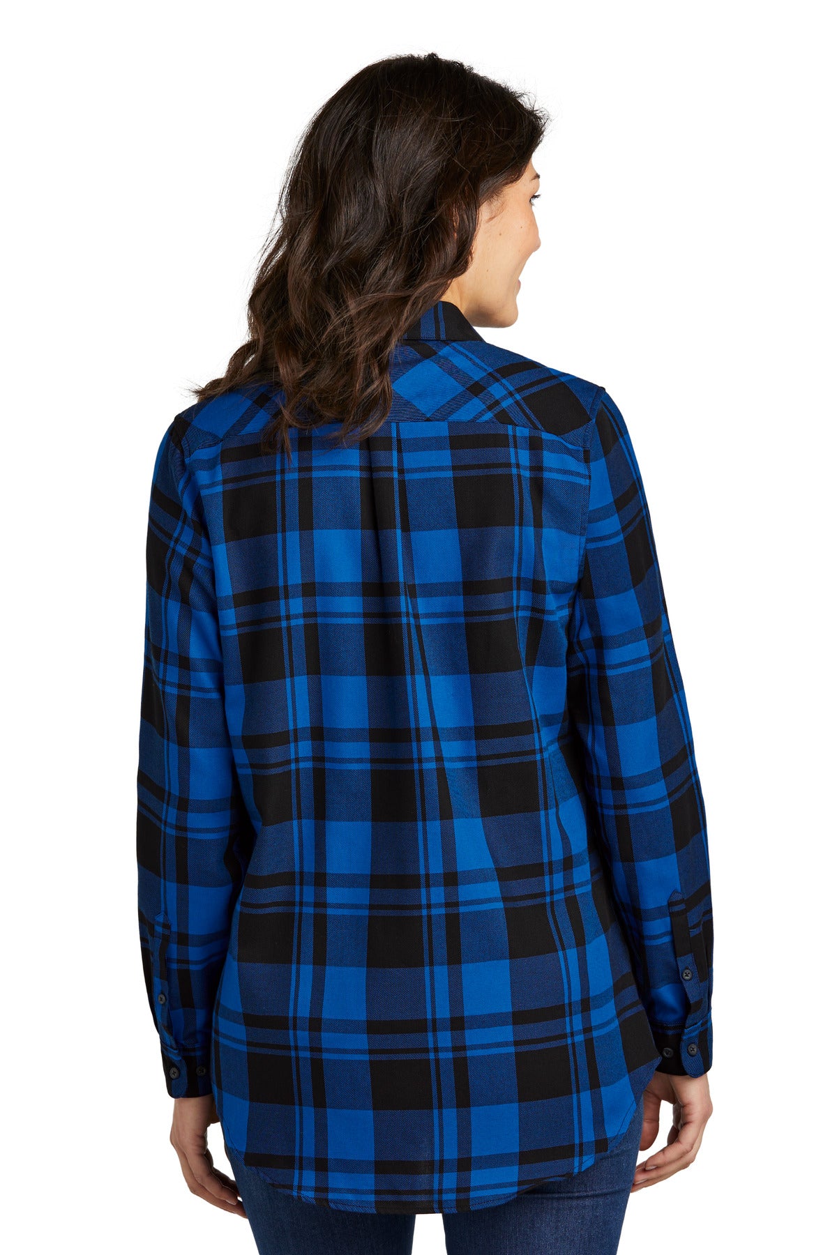 Port Authority Women's Plaid Flannel Tunic . LW668