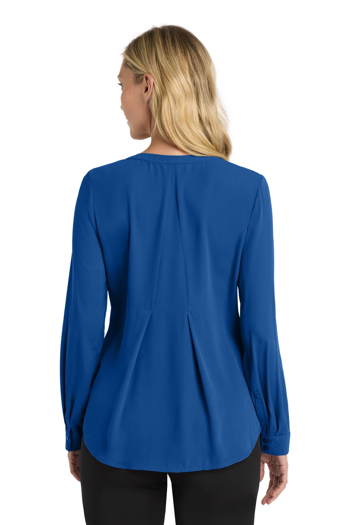 Port Authority Women's Long Sleeve Button-Front Blouse. LW700