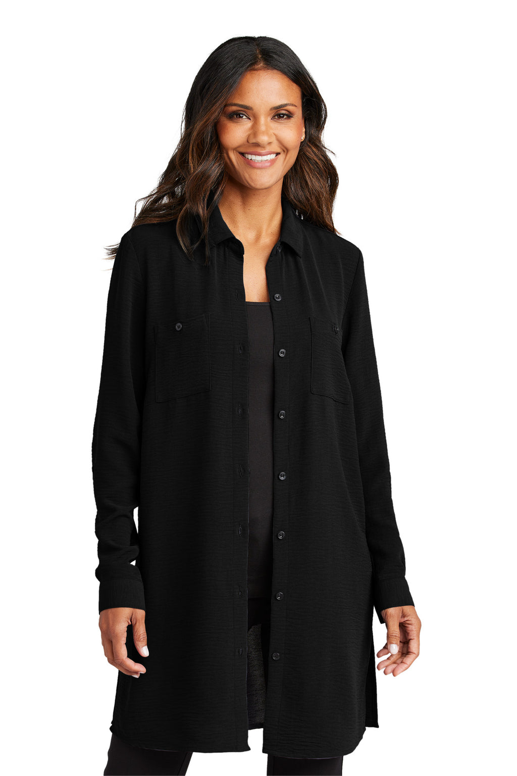 Port Authority Women's Textured Crepe Long Tunic LW715