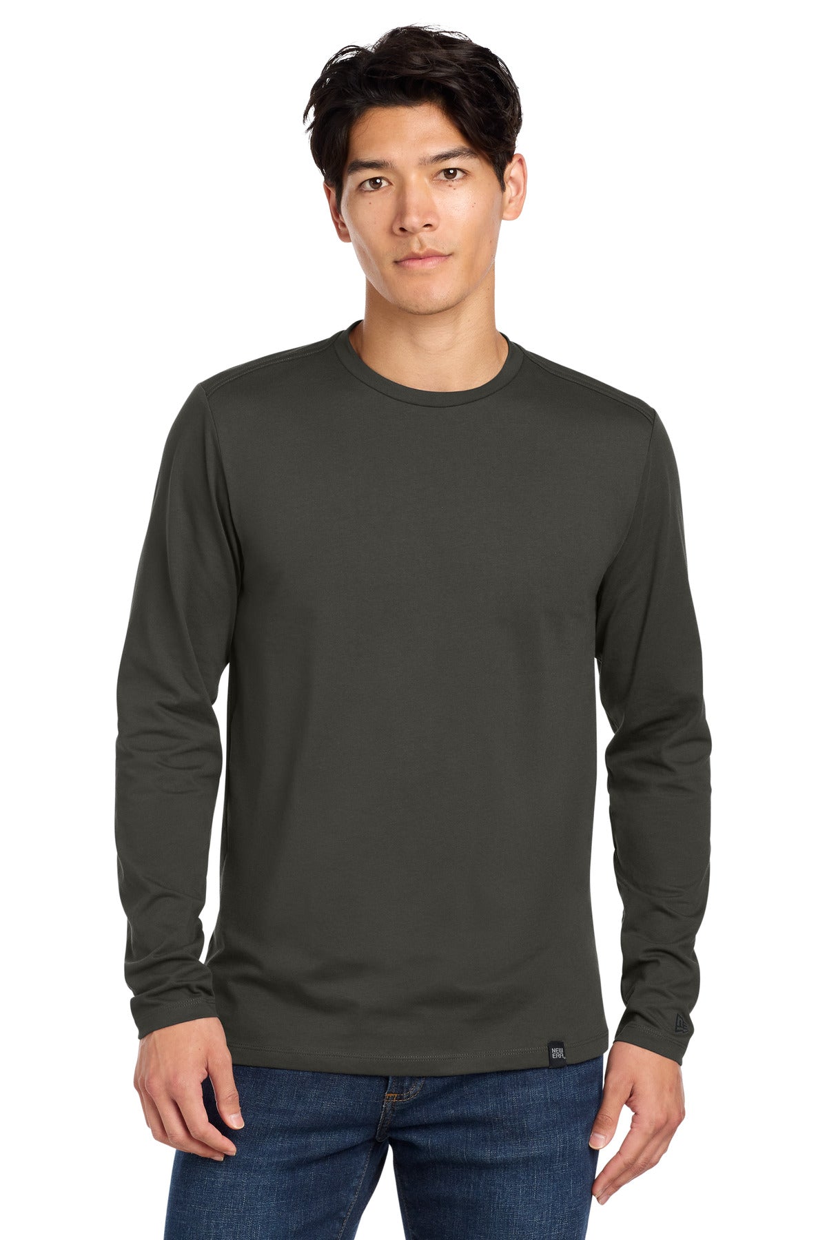 New Era  Heritage Blend Long Sleeve Crew Tee. NEA102