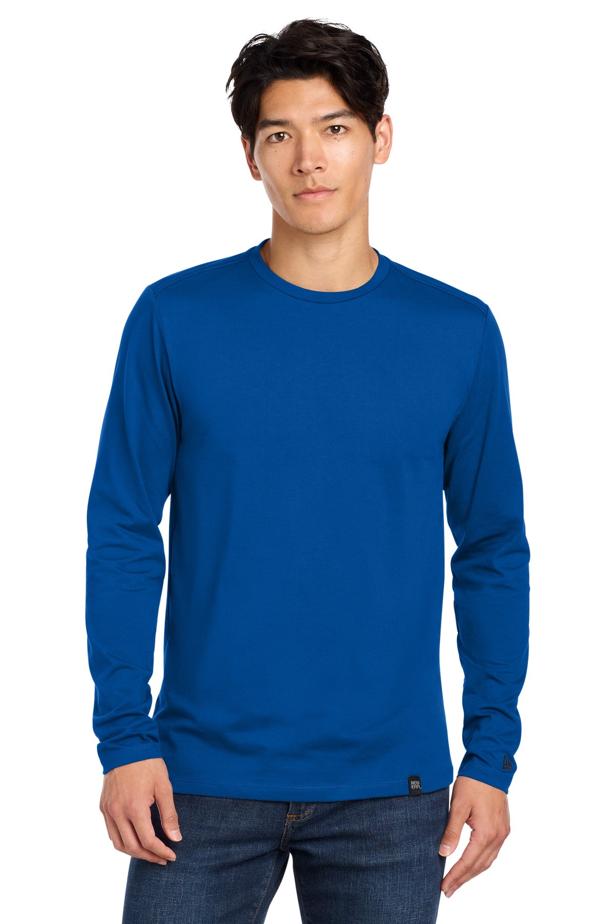 New Era  Heritage Blend Long Sleeve Crew Tee. NEA102