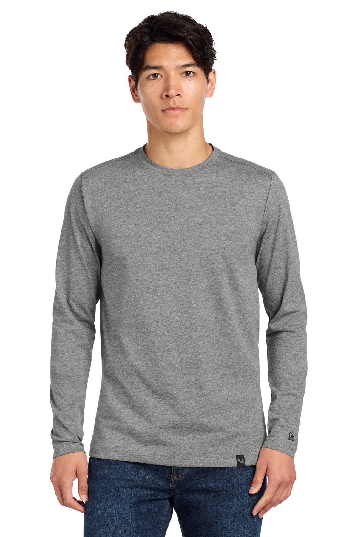 New Era  Heritage Blend Long Sleeve Crew Tee. NEA102
