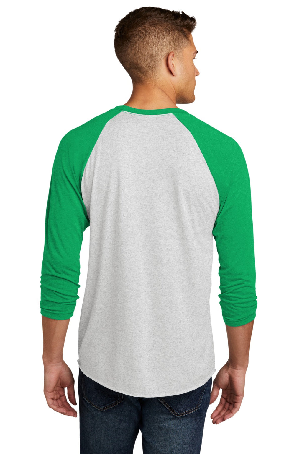Next Level Apparel   Adult Tri-Blend 3/4-Sleeve Raglan Tee. NL6051