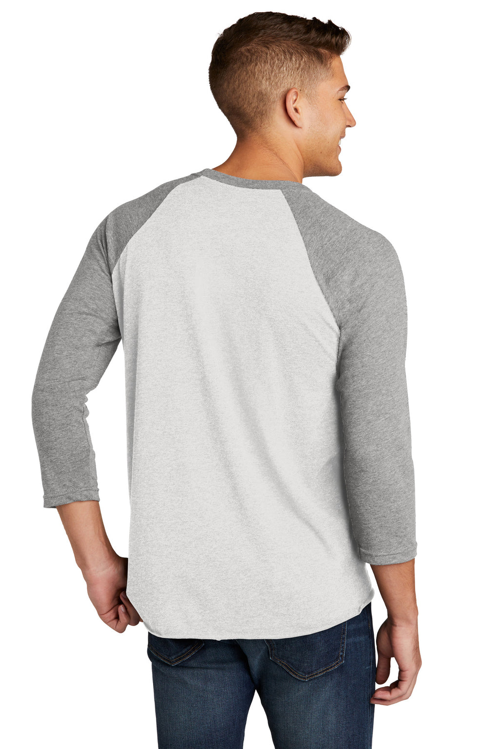 Next Level Apparel   Adult Tri-Blend 3/4-Sleeve Raglan Tee. NL6051