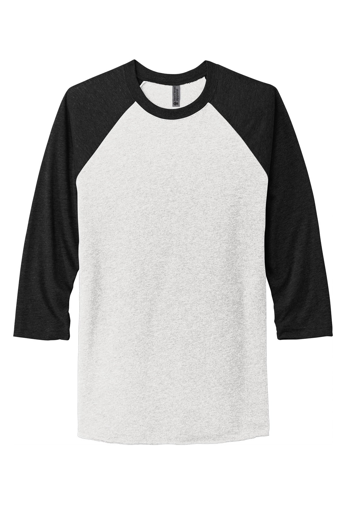 Next Level Apparel   Adult Tri-Blend 3/4-Sleeve Raglan Tee. NL6051