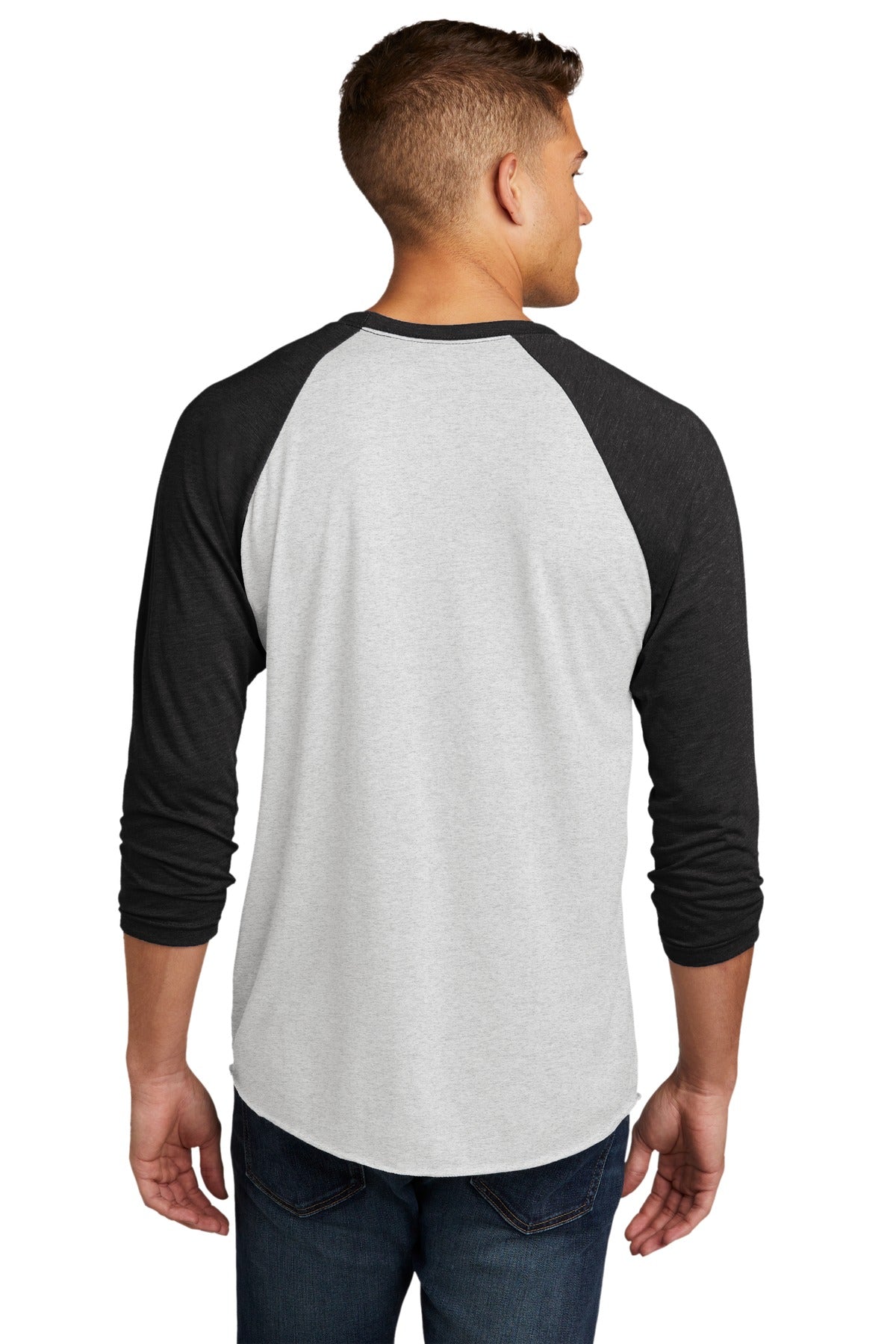 Next Level Apparel   Adult Tri-Blend 3/4-Sleeve Raglan Tee. NL6051