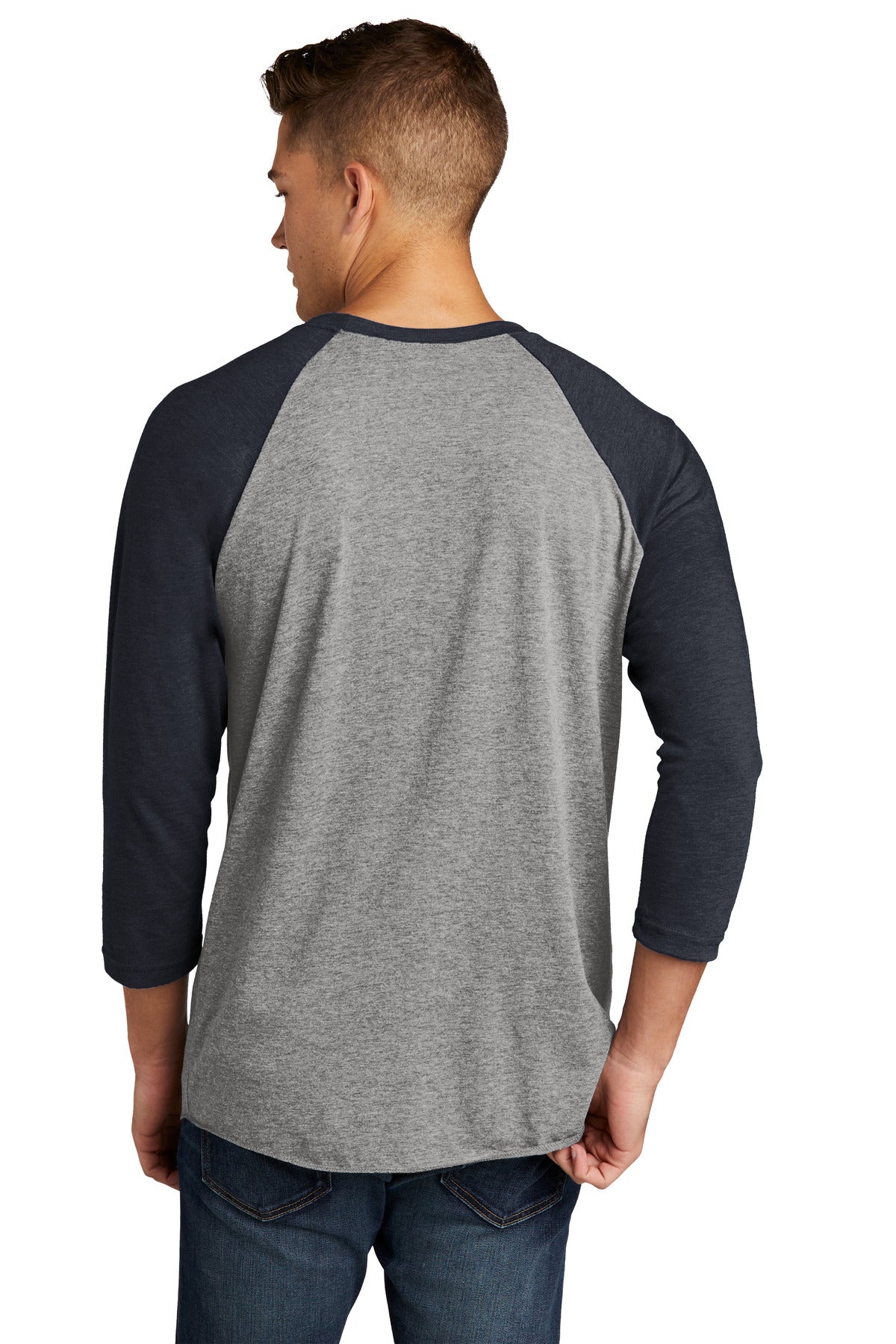 Next Level Apparel   Adult Tri-Blend 3/4-Sleeve Raglan Tee. NL6051