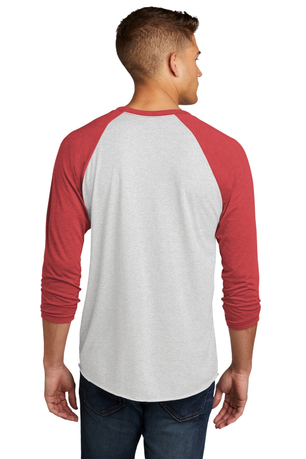Next Level Apparel   Adult Tri-Blend 3/4-Sleeve Raglan Tee. NL6051