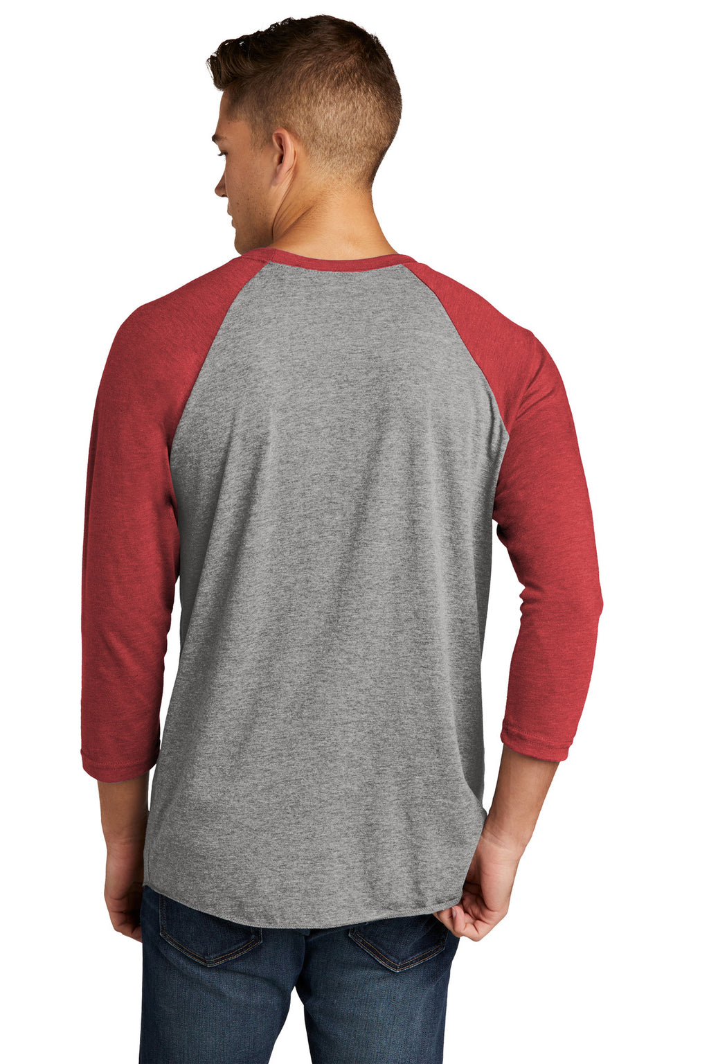 Next Level Apparel   Adult Tri-Blend 3/4-Sleeve Raglan Tee. NL6051