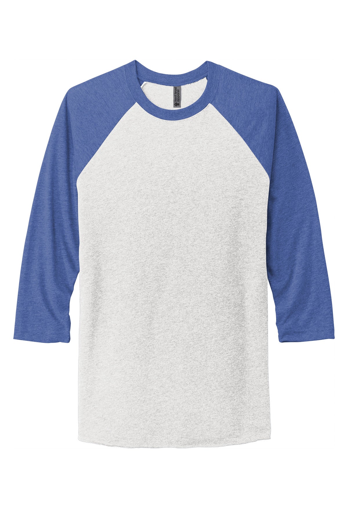 Next Level Apparel   Adult Tri-Blend 3/4-Sleeve Raglan Tee. NL6051