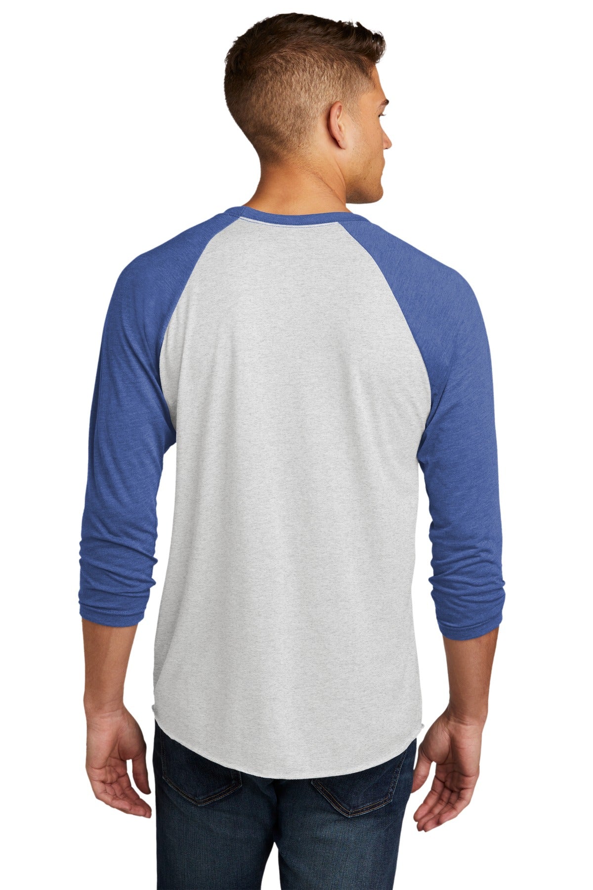Next Level Apparel   Adult Tri-Blend 3/4-Sleeve Raglan Tee. NL6051