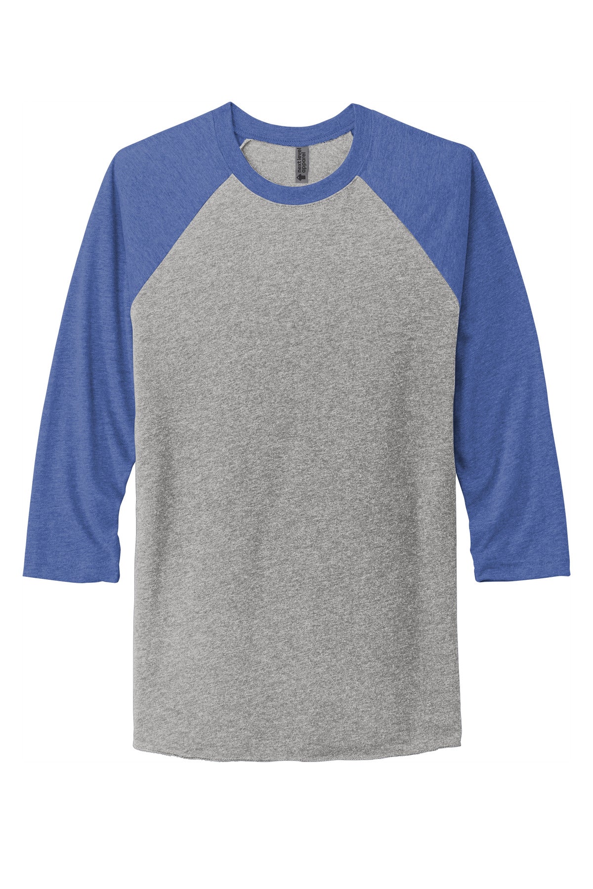 Next Level Apparel   Adult Tri-Blend 3/4-Sleeve Raglan Tee. NL6051