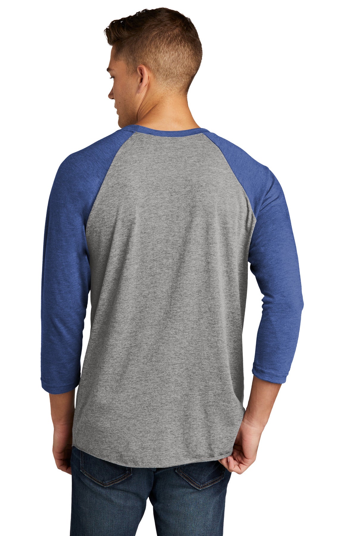 Next Level Apparel   Adult Tri-Blend 3/4-Sleeve Raglan Tee. NL6051