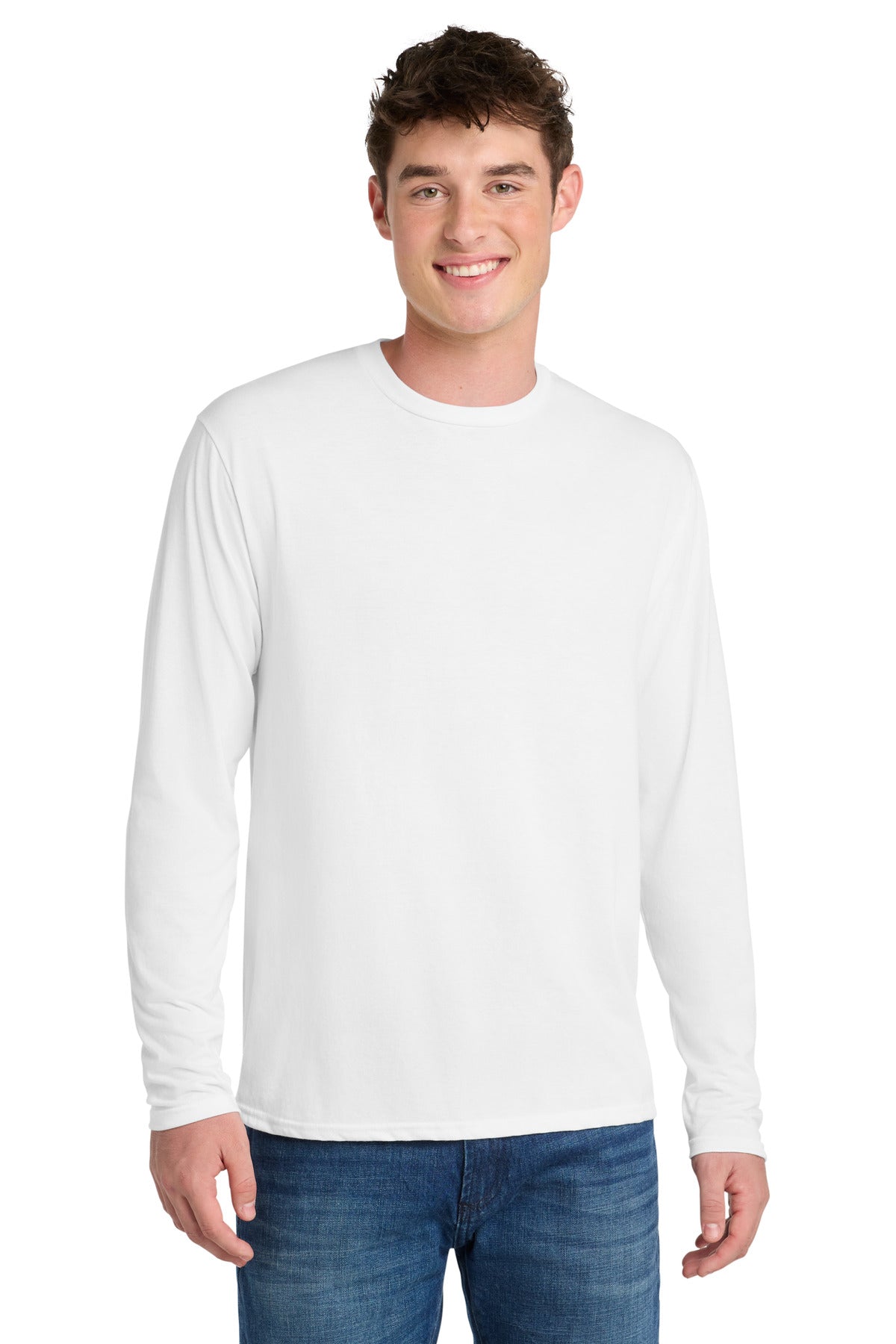 Port & Co Long Sleeve Performance Blend Tee. PC381LS