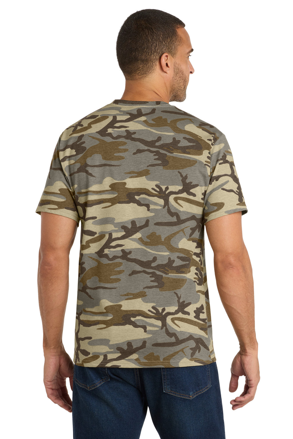 Port & Co Core Cotton Camo Tee.  PC54C