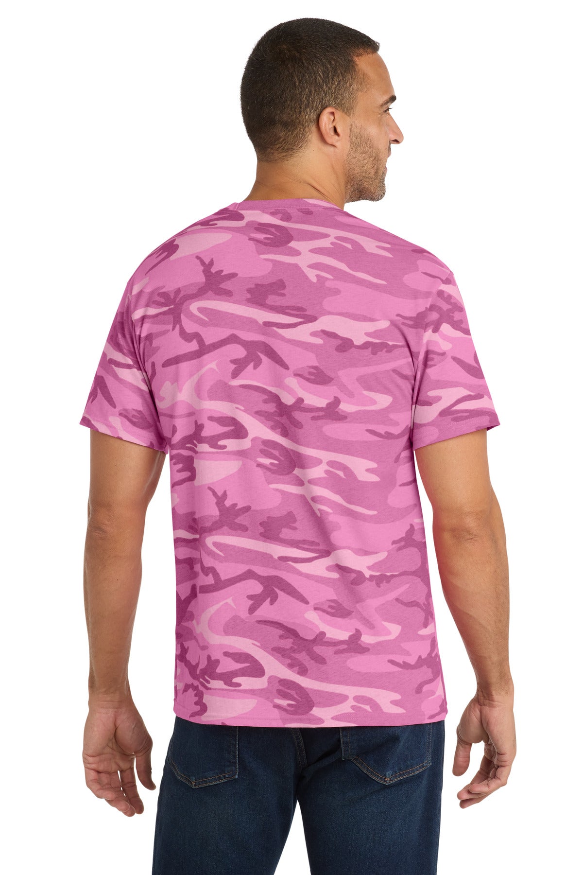 Port & Co Core Cotton Camo Tee.  PC54C