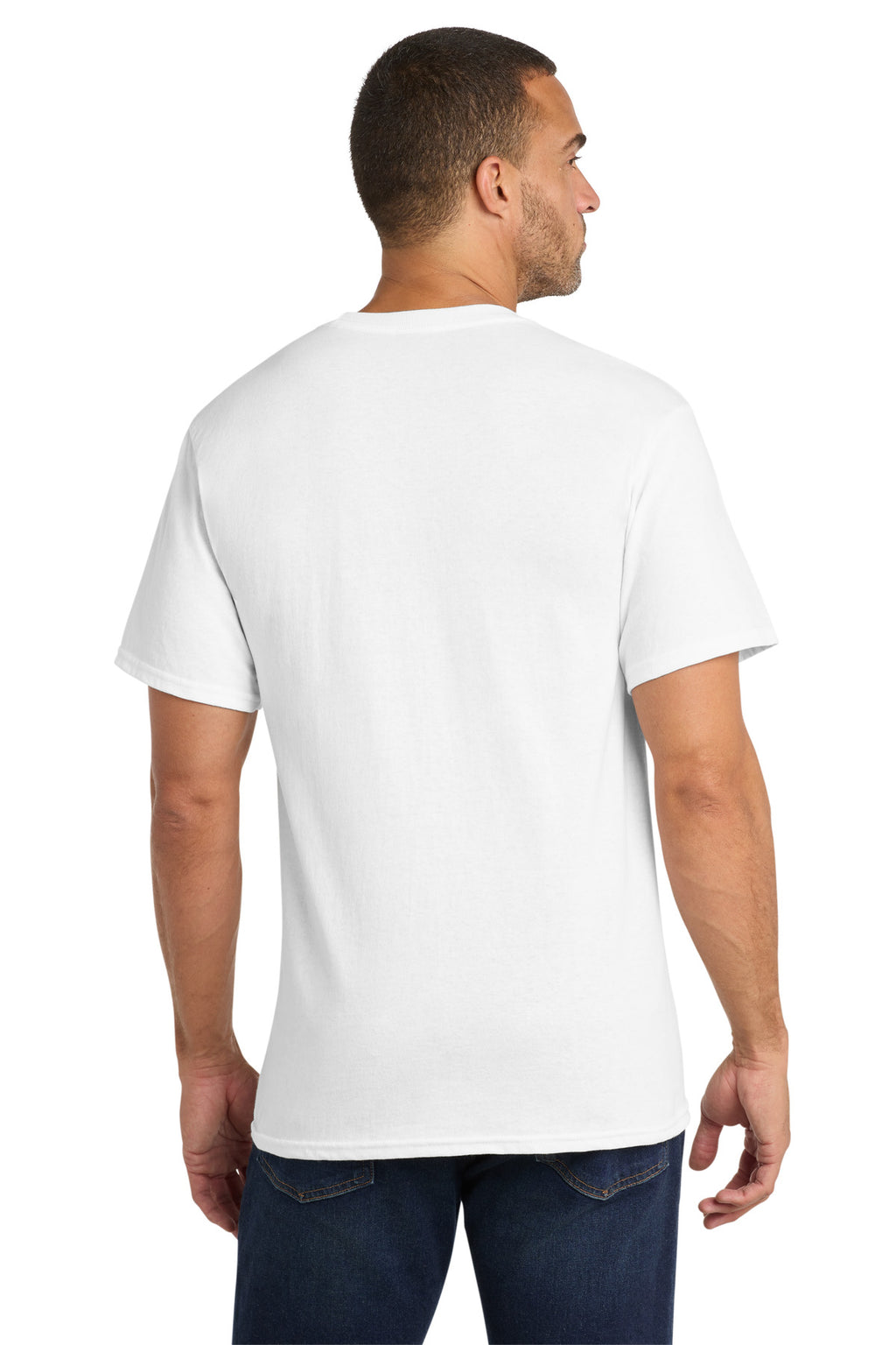 Port & Co Core Cotton Pocket Tee. PC54P