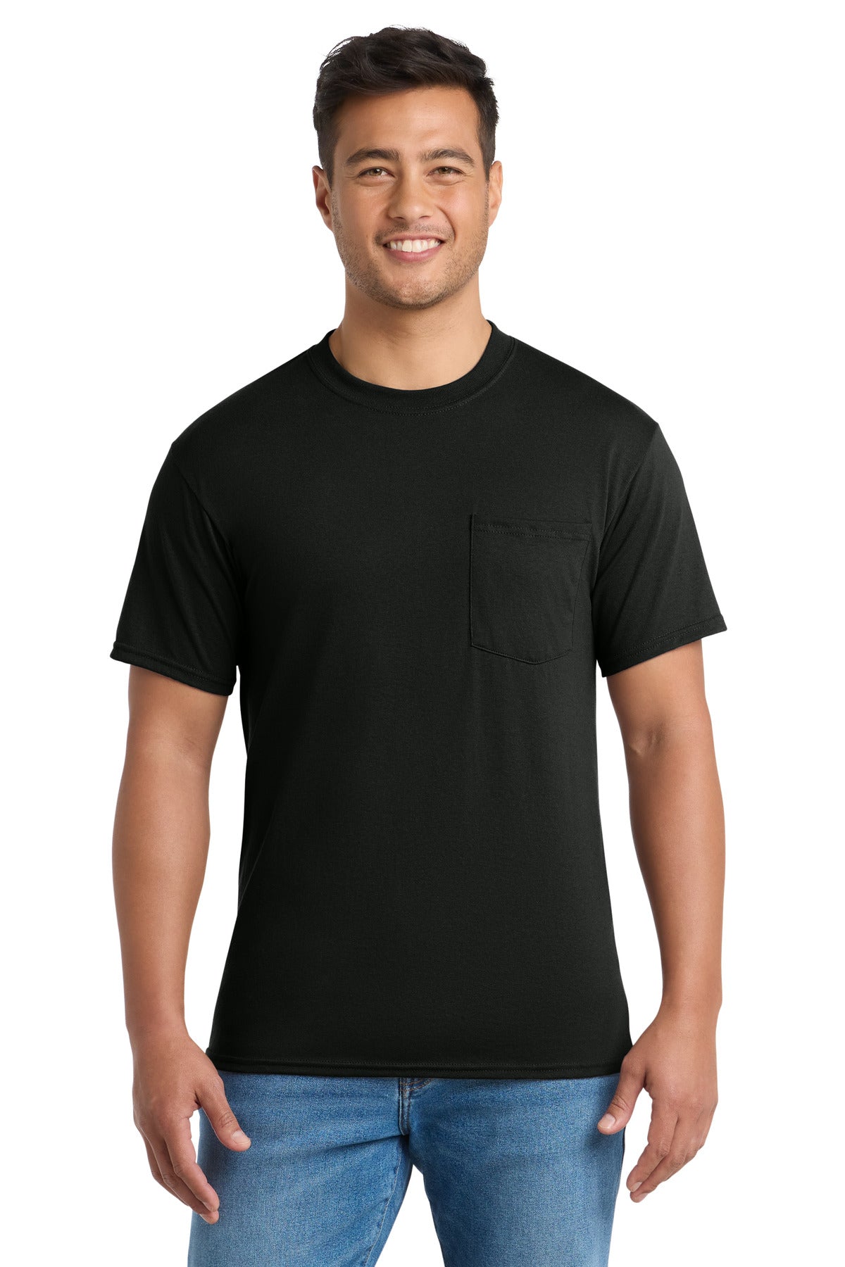 Port & Co Tall Core Blend Pocket Tee. PC55PT