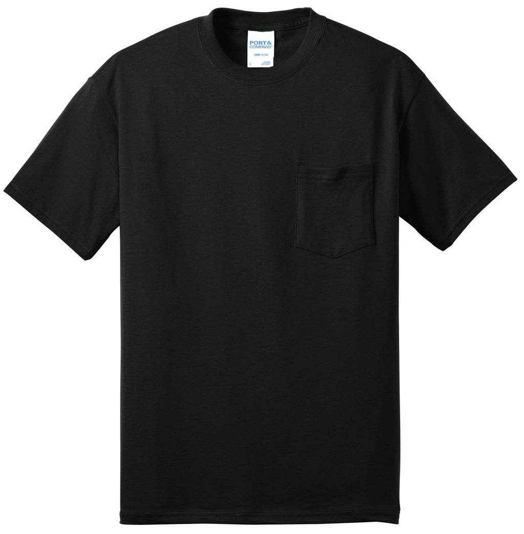 Port & Co Tall Core Blend Pocket Tee. PC55PT