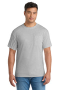 Port & Co Core Blend Pocket Tee. PC55P