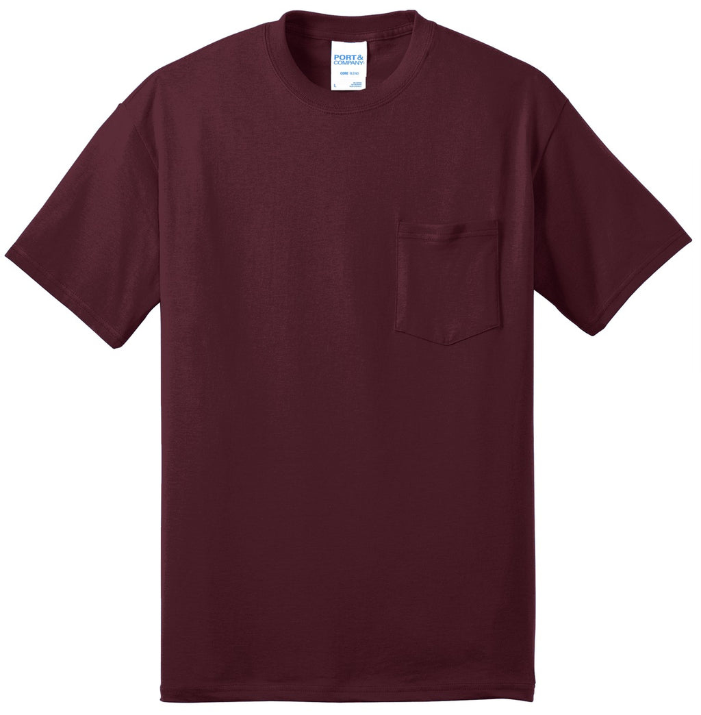 Port & Co Tall Core Blend Pocket Tee. PC55PT