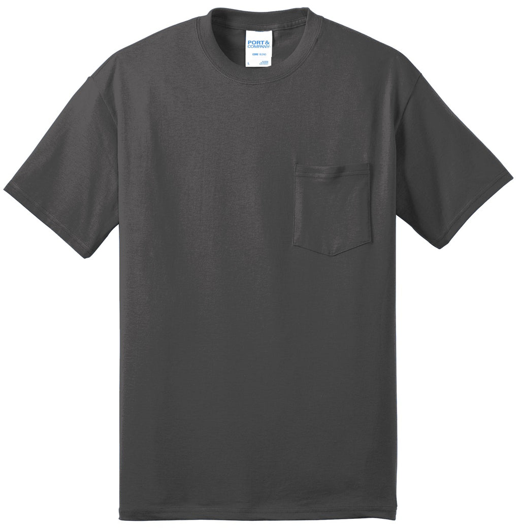 Port & Co Tall Core Blend Pocket Tee. PC55PT
