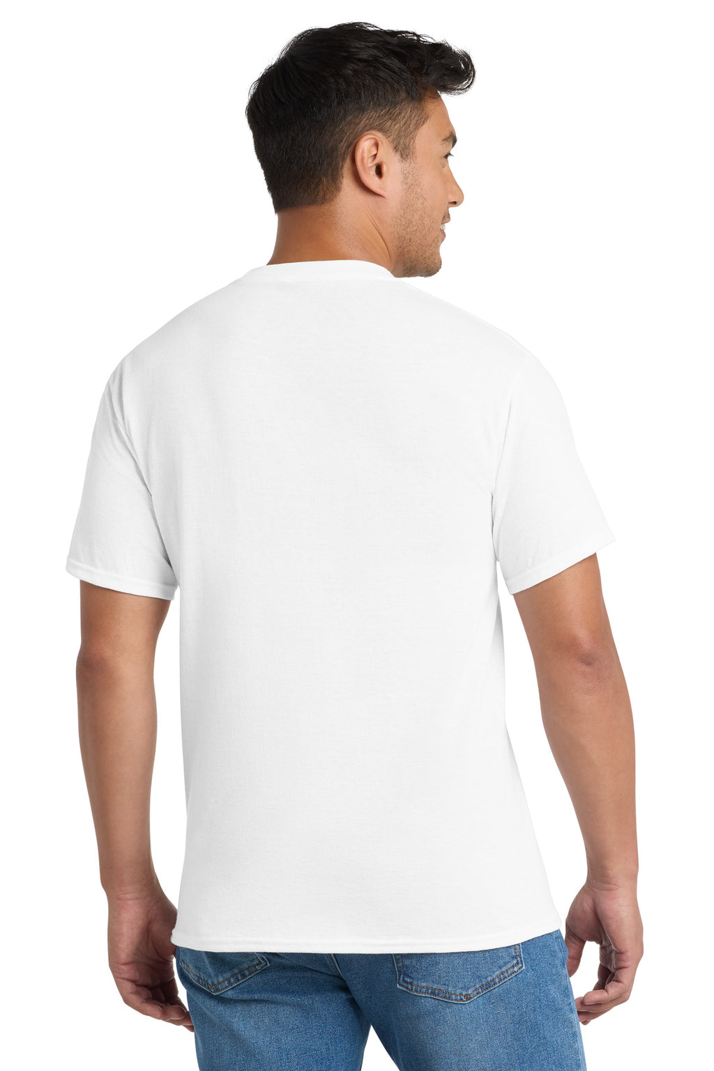 Port & Co Core Blend Pocket Tee. PC55P