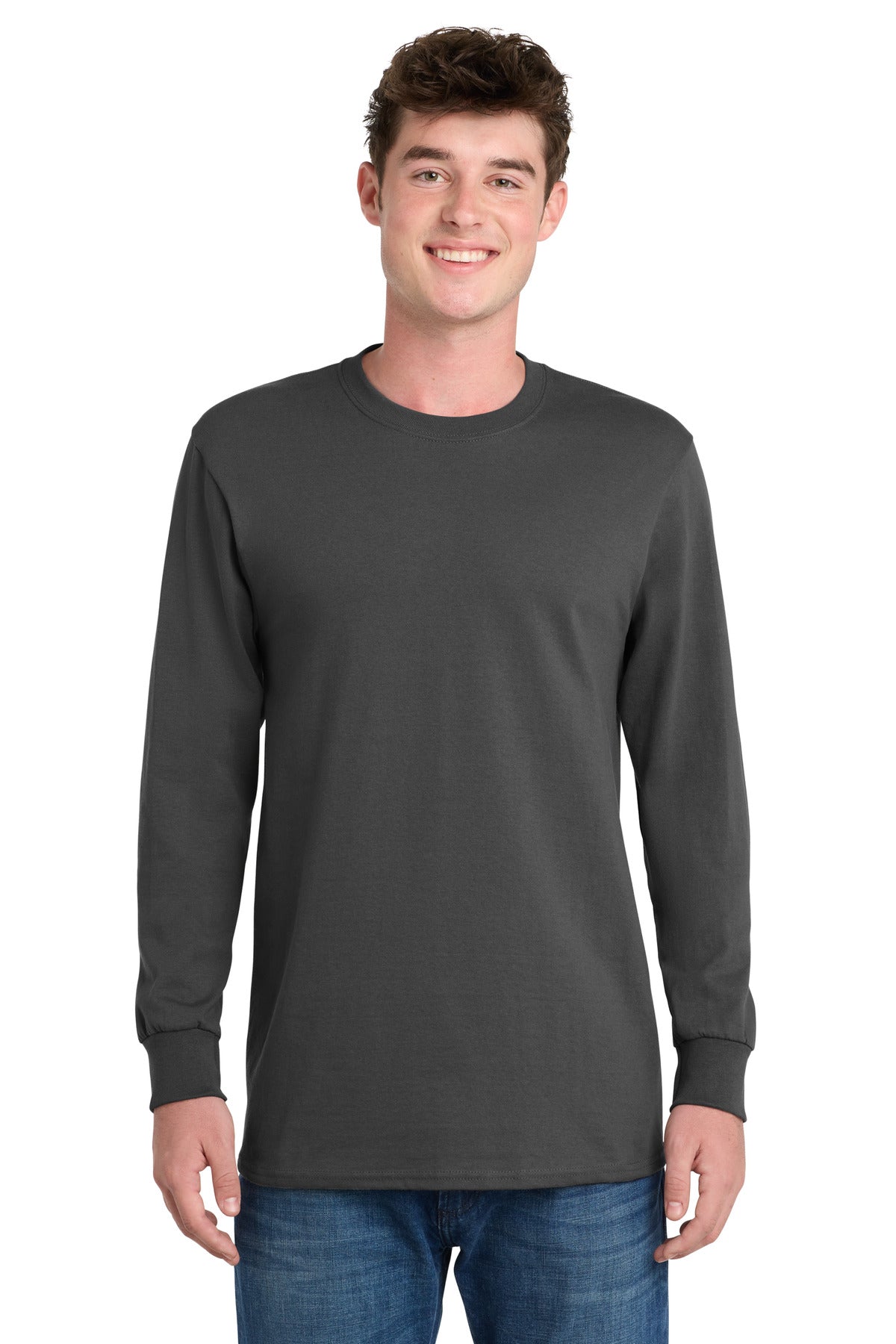 Port & Co Tall Long Sleeve Essential Tee. PC61LST